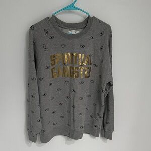 Spiritual Gangster Evil Eye Muse Pullover with Gold Logo
